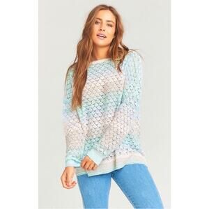 SHOW ME YOUR MUMU Pie in the Sky Sweater in Rainbow Sorbet Knit
